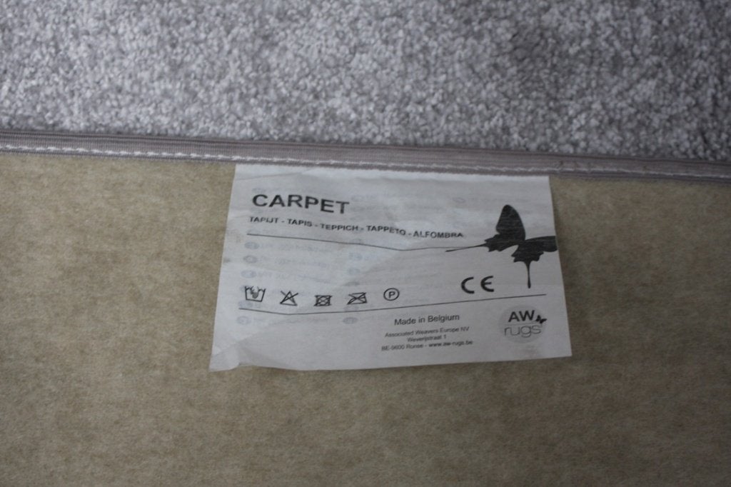 Nieuw zacht grijs vloerkleed AW-Rugs 160 x 230 cm., Huis en Inrichting, Ophalen, 150 tot 200 cm, Grijs, Rechthoekig