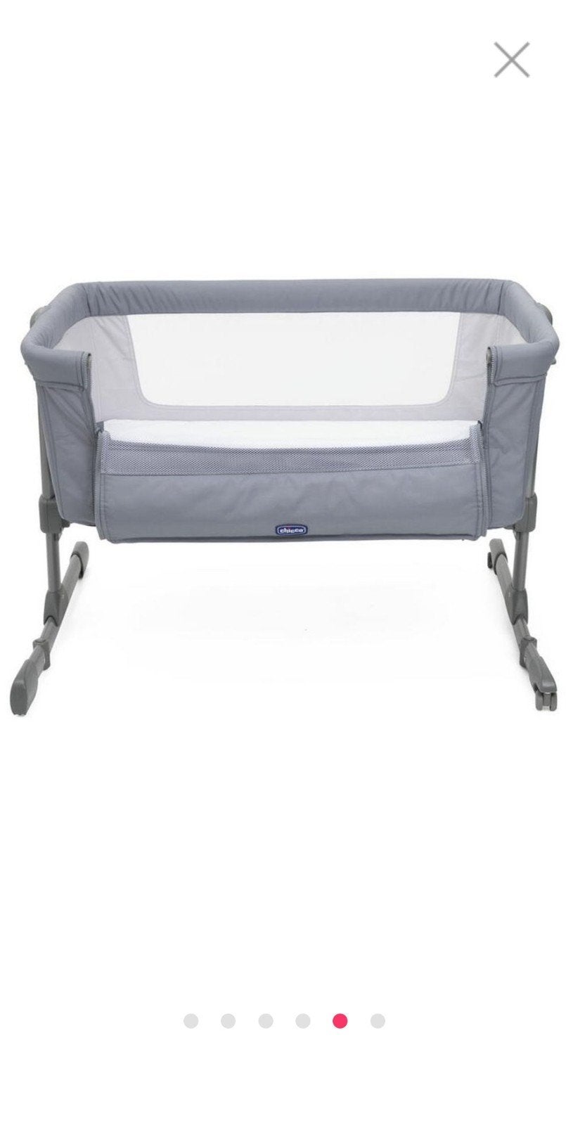 Chicco Next2Me Co-Sleeper Wieg - Grijs, Ophalen, Gebruikt, Wieg