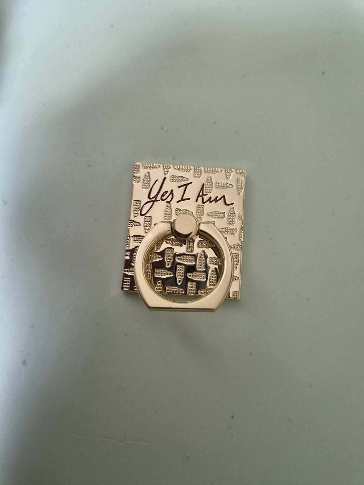 Cacharel telefoon popsocket goud yes i am, Ophalen of Verzenden, Nieuw, Overige merken