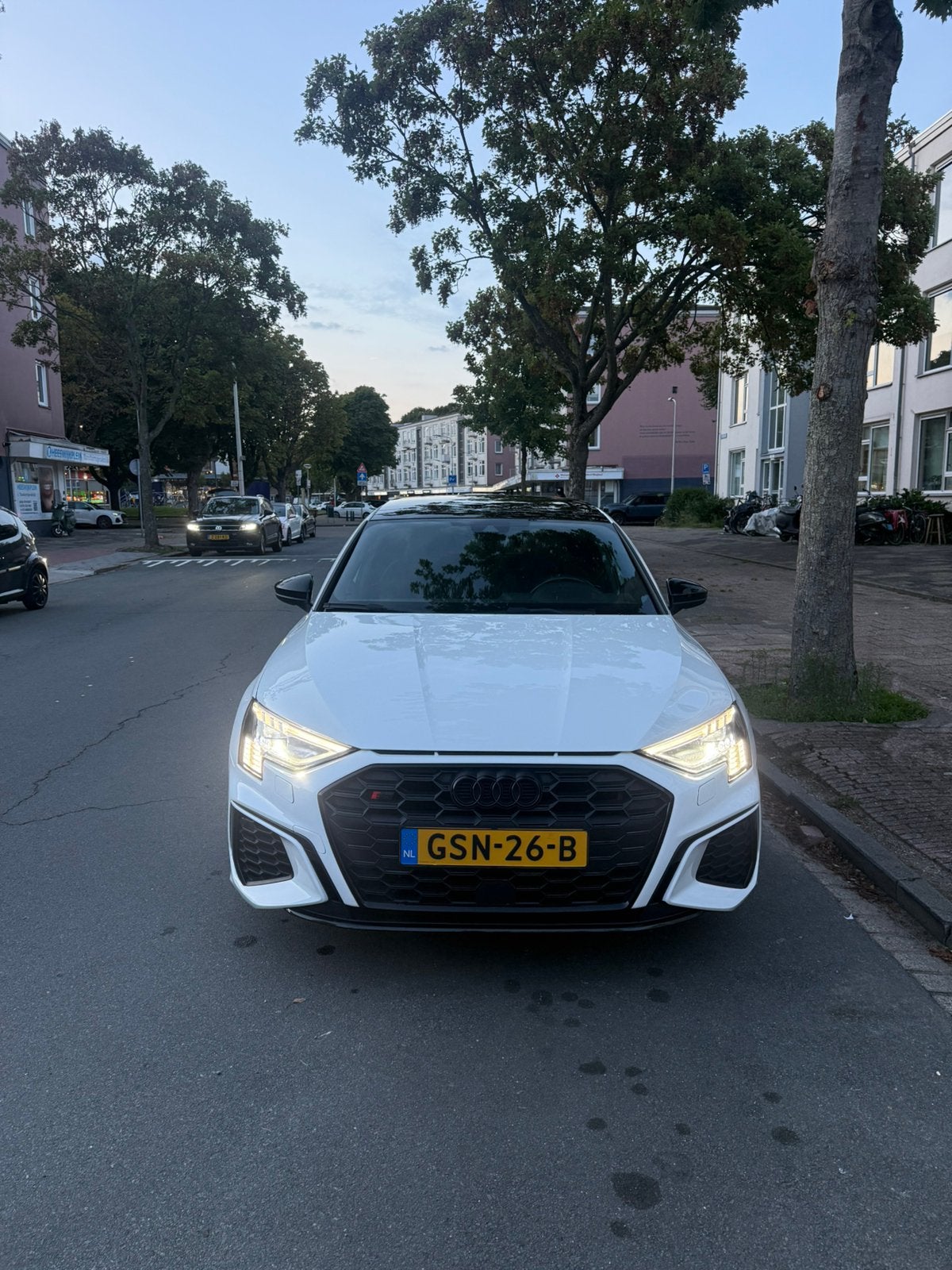Audi A3 S3 Tfsi 400 PK S-tronic Quattro 2021 Wit, Auto's, Automaat, Zwart, 4 cilinders, 1984 cc