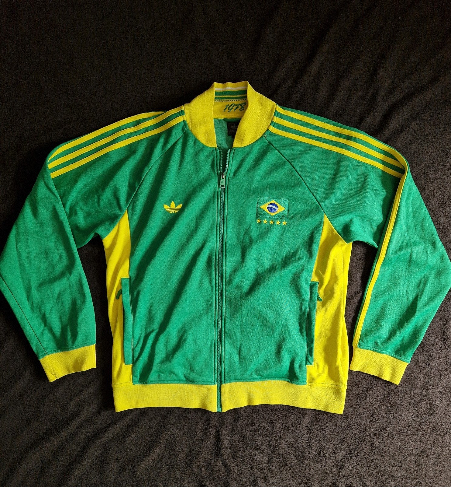 vintage Adidas jack -  trainingsjack 2010 in maat L, Maat 52/54 (L), Ophalen of Verzenden, Adidas, Voetbal
