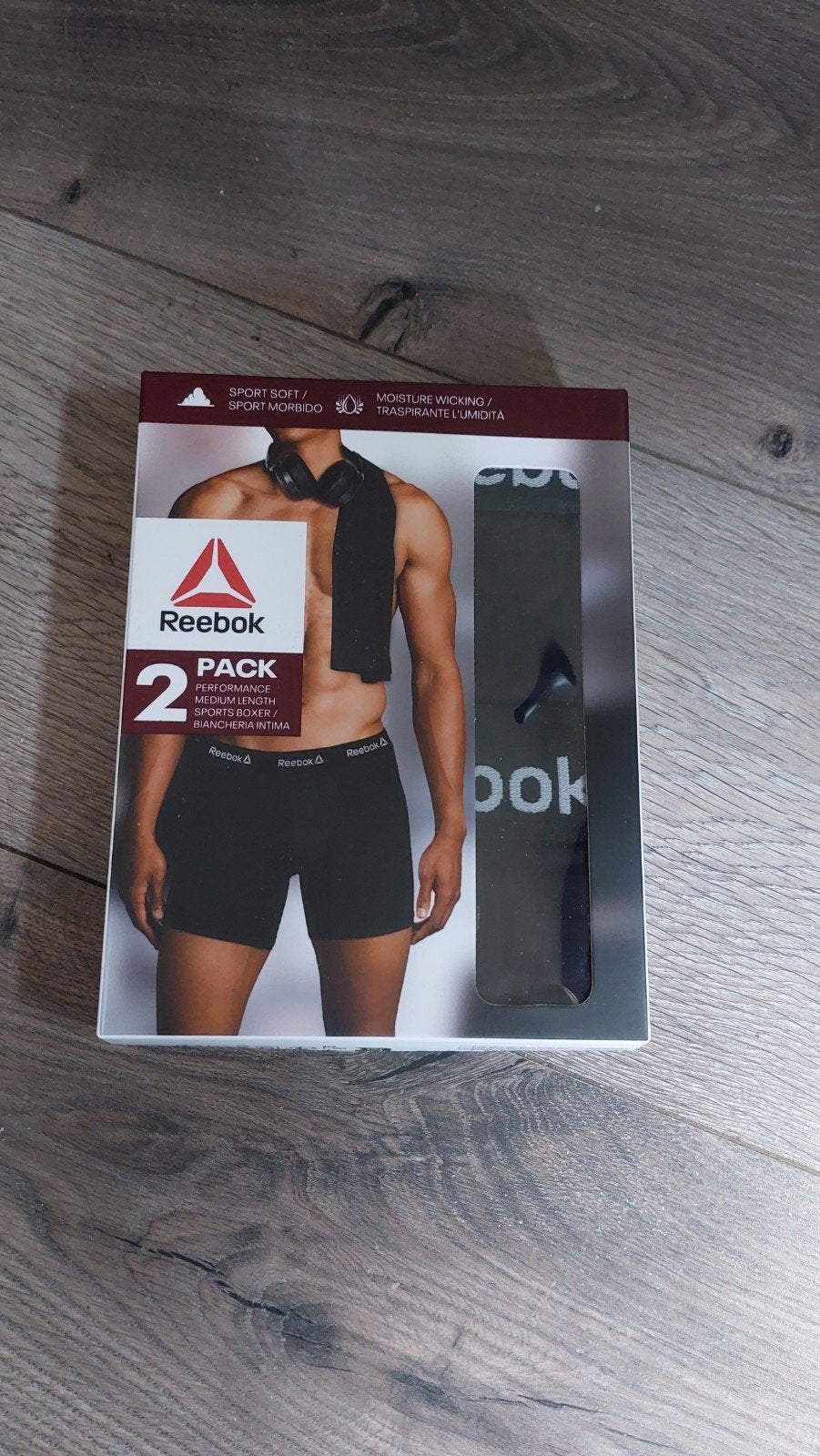 Reebok Performance Sport Boxers - 2-pack, Ophalen, Zwart, Reebok, Boxer