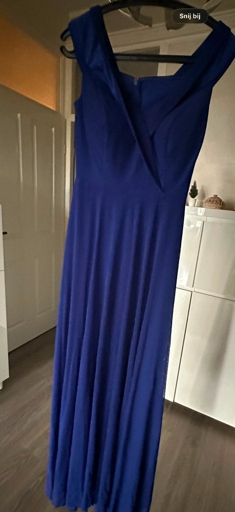 Gala jurk blauw maat 34, Kleding | Dames, Gelegenheidskleding, Galajurk, Blauw, Ophalen of Verzenden, Zo goed als nieuw