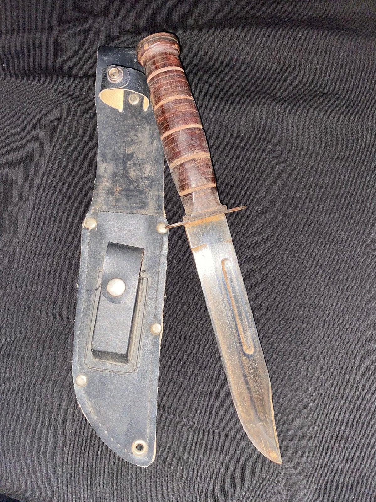 U.S. Camillus Knife Survival Navy Marine Issue(KA-BAR USMC), Ophalen of Verzenden, Marine, Nederland, Embleem of Badge