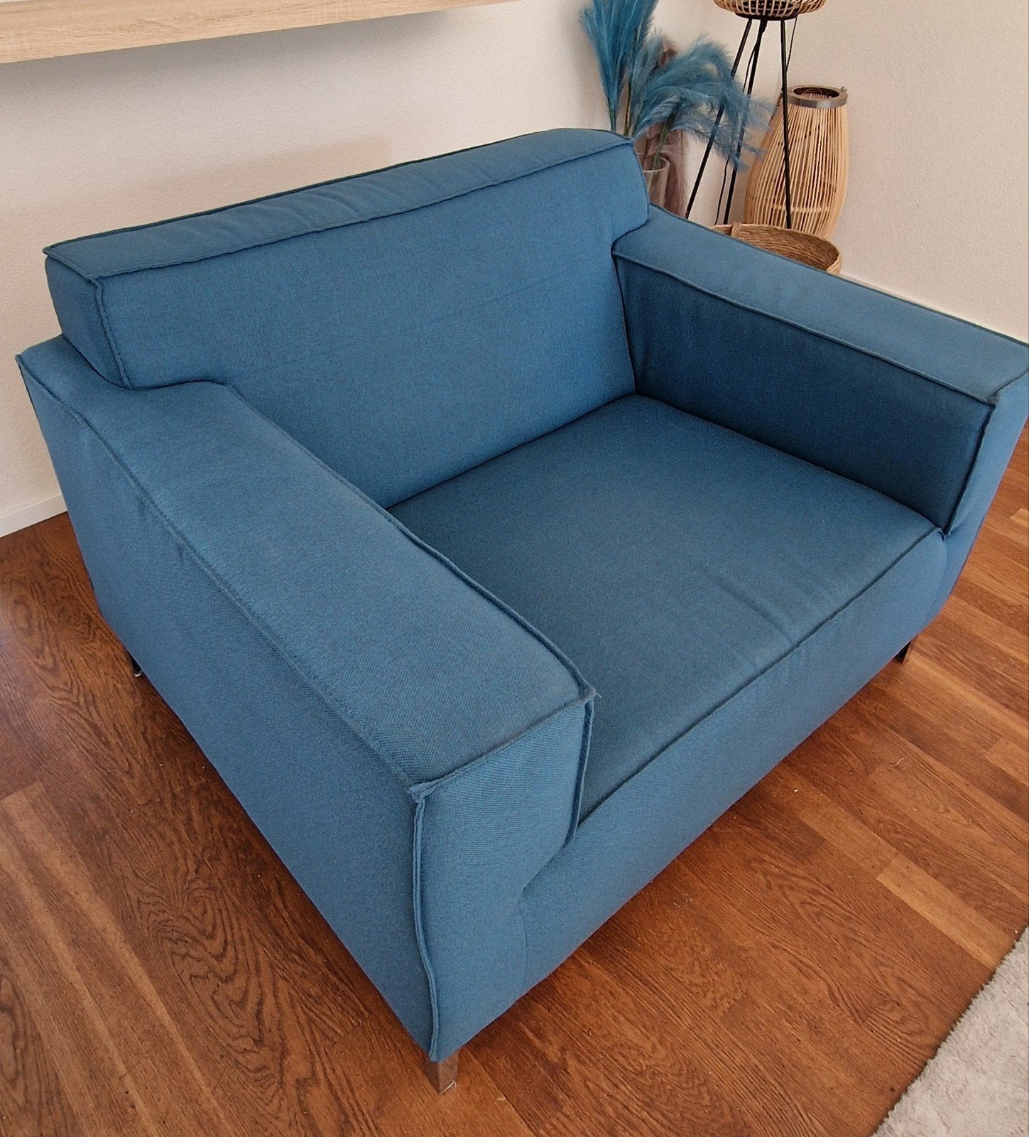 Comfortabele Loveseat - Blauw, Ophalen, Gebruikt, 75 tot 100 cm, 100 tot 125 cm