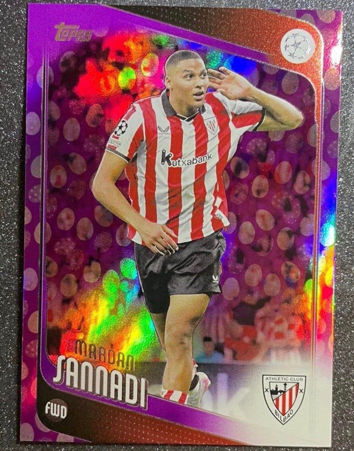 Topps UCC Flagship ‘26 PURPLE PARALLEL SANNADI ATHLETIC CLUB, Verzenden, Zo goed als nieuw, Plaatje