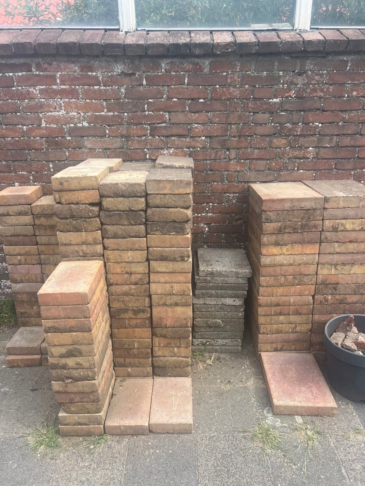 Tuintegels gratis afhalen, Ophalen, Gebruikt, Beton