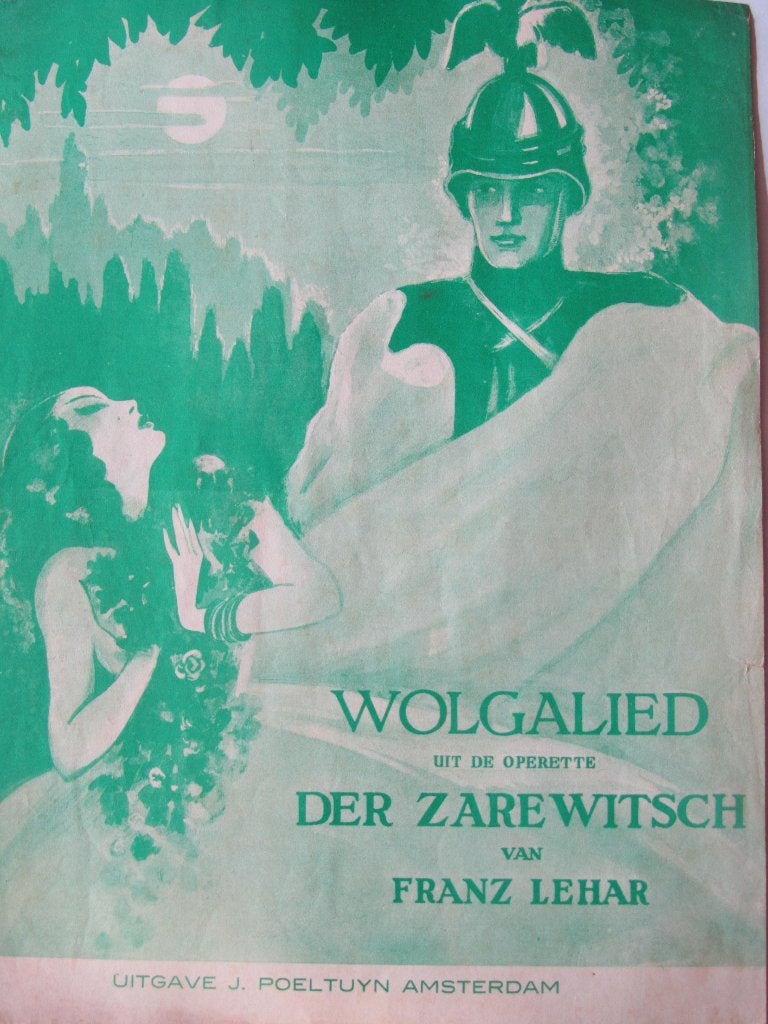 WOLGALIED OPERETTE DER ZAREWITSCH **Oude Bladmuziek**, Muziek en Instrumenten, Ophalen of Verzenden, Gebruikt, Artiest of Componist