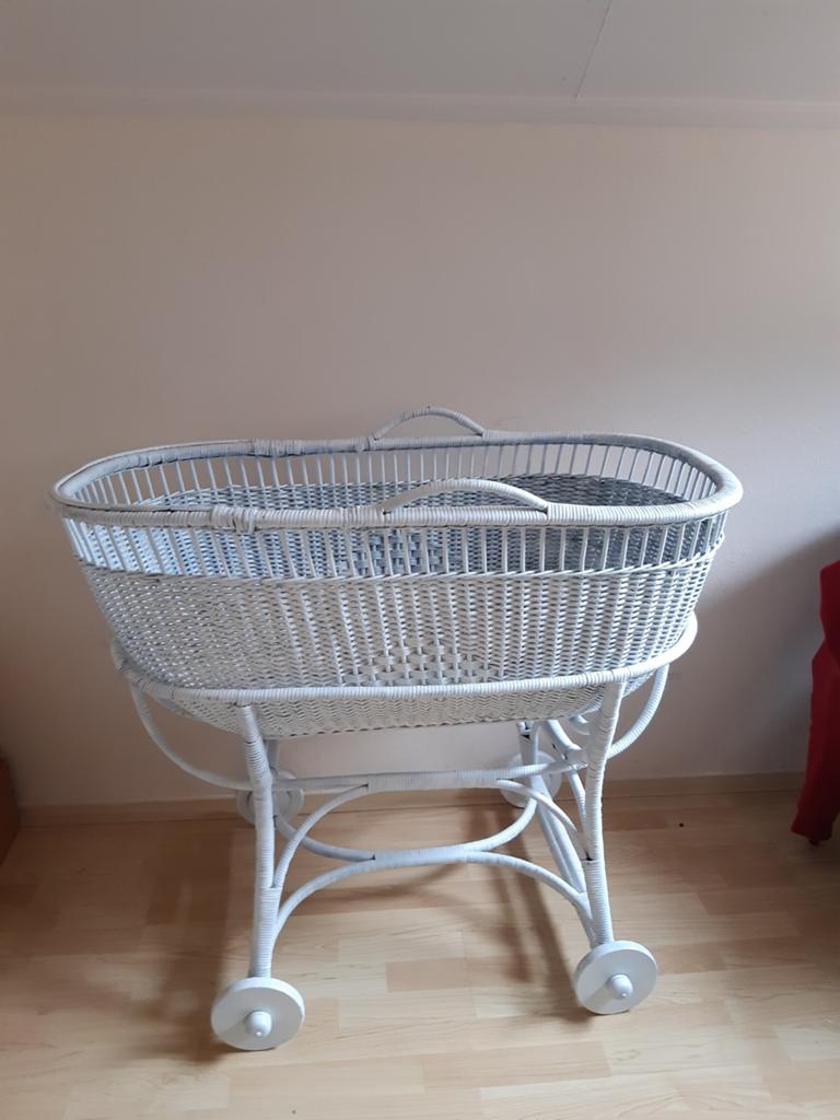 Rotan wieg vintage Verrijdbaar, Ophalen, Gebruikt, Wieg