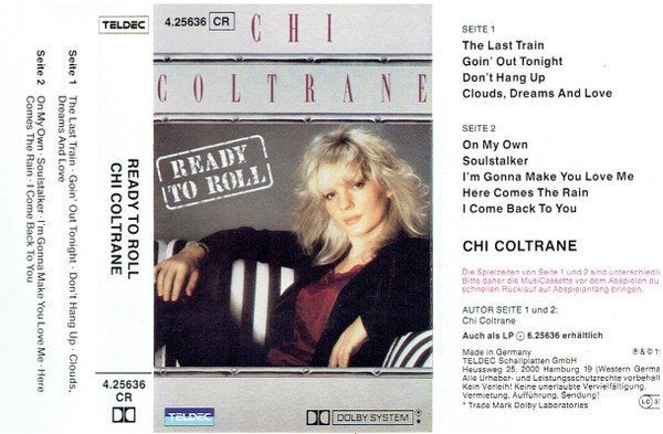 Chi Coltrane – Ready To Roll  Originele Cassette Nieuw., 1 bandje, Ophalen of Verzenden, Origineel, Pop