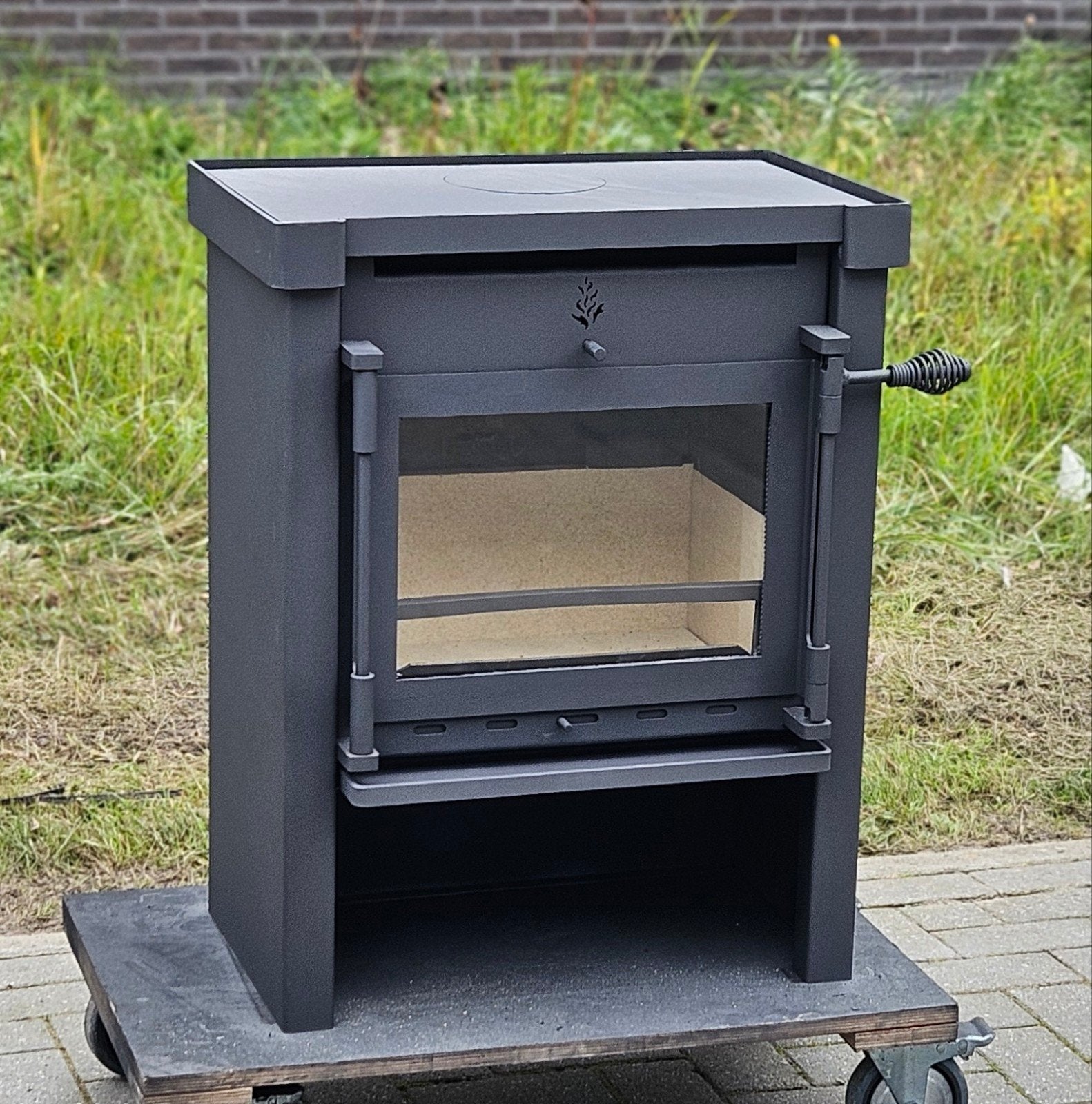 Houtkachel Beaufort Advanced 8kW, Houtkachel, Ophalen of Verzenden, Zo goed als nieuw, Vrijstaand