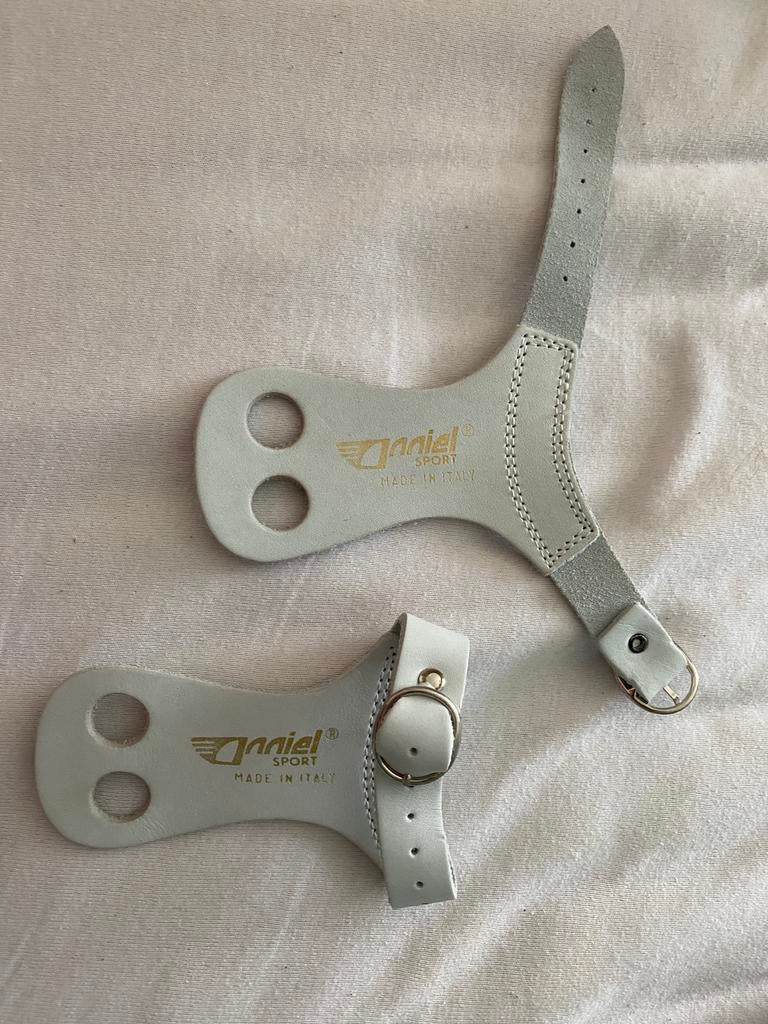 Turnleertjes kind 10 jaar, Materiaal, Wit, Zo goed als nieuw, Kindermaat 122 t/m 140