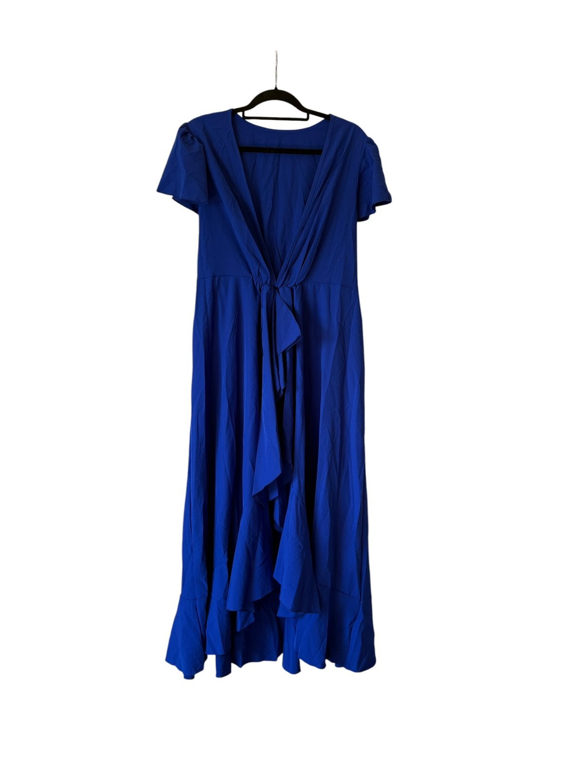 Nieuwe SHEIN curve wikkeljurk – maat 2XL – koningsblauw, Galajurk, Blauw, Maat 46/48 (XL) of groter, Nieuw