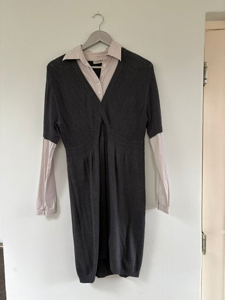 Dames jurk Canda, Kleding | Dames, Maat 38/40 (M), Zwart, Ophalen of Verzenden, Onder de knie