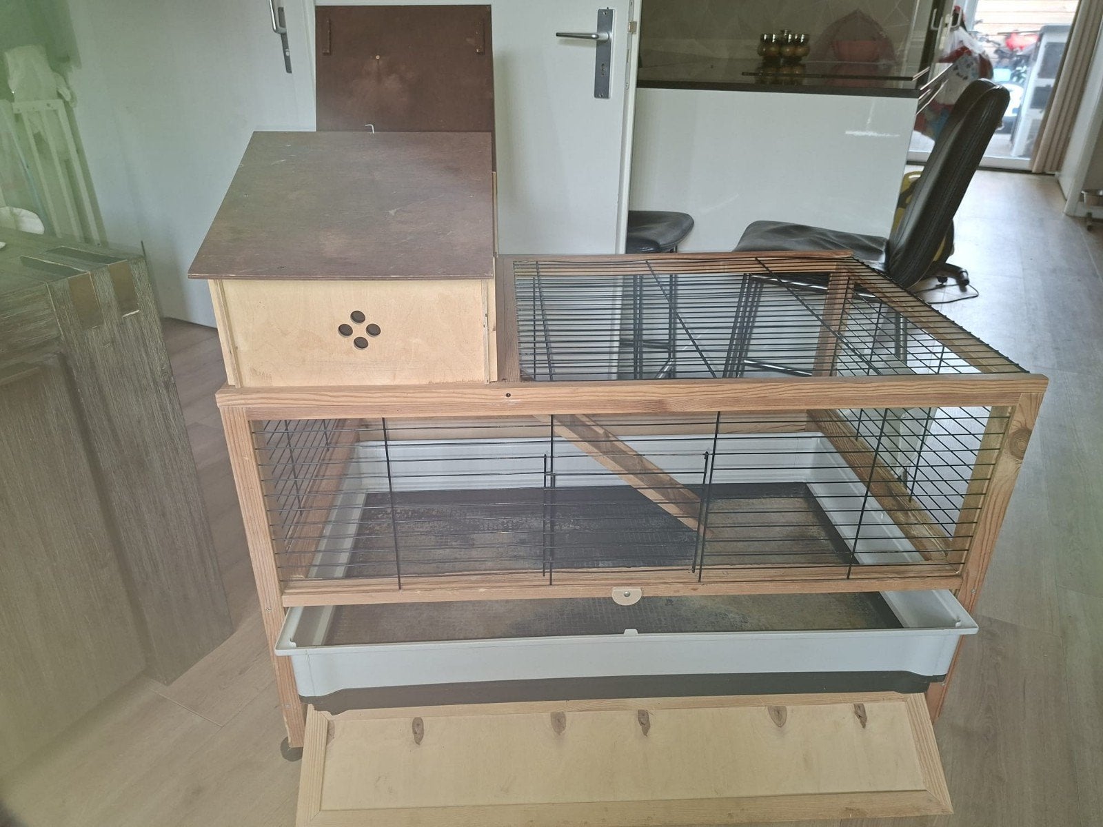 konijnenkooi voor binnen, Ophalen of Verzenden, 75 tot 110 cm, Kooi, Minder dan 60 cm