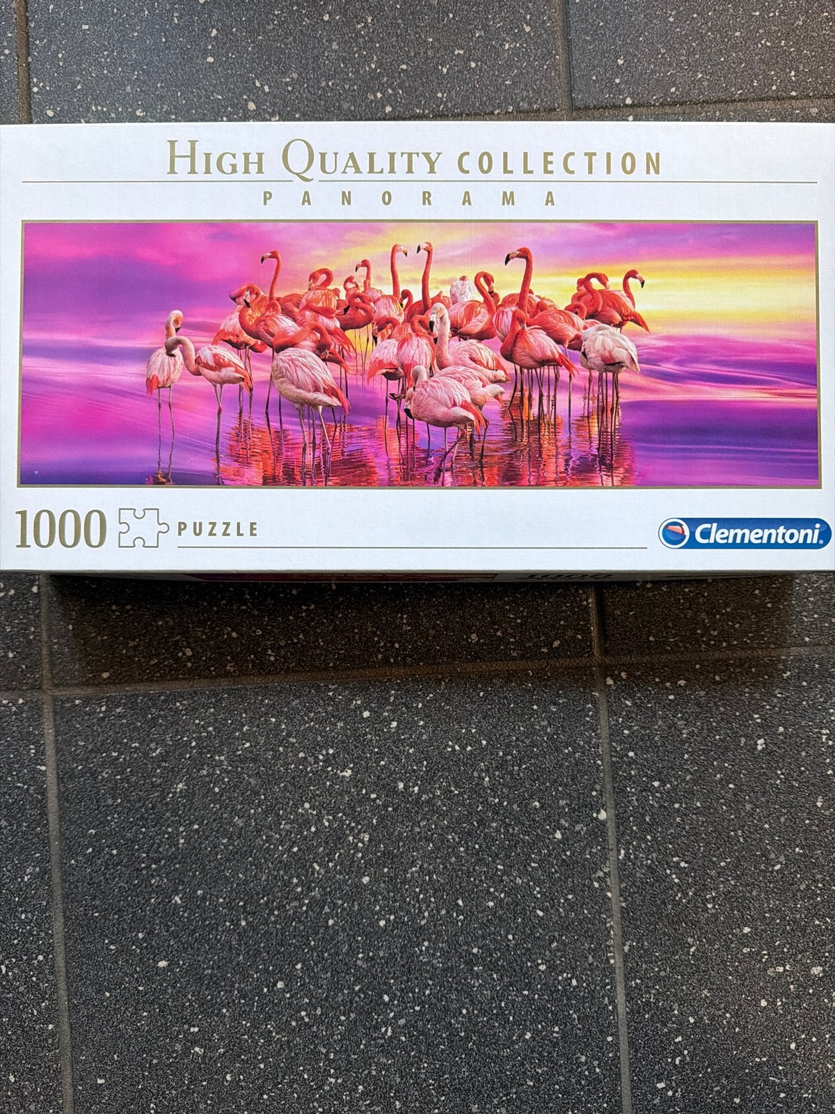 Clementoni Panorama Legpuzzel Flamingo's 1000 stukjes, Ophalen, 500 t/m 1500 stukjes, Nieuw, Legpuzzel