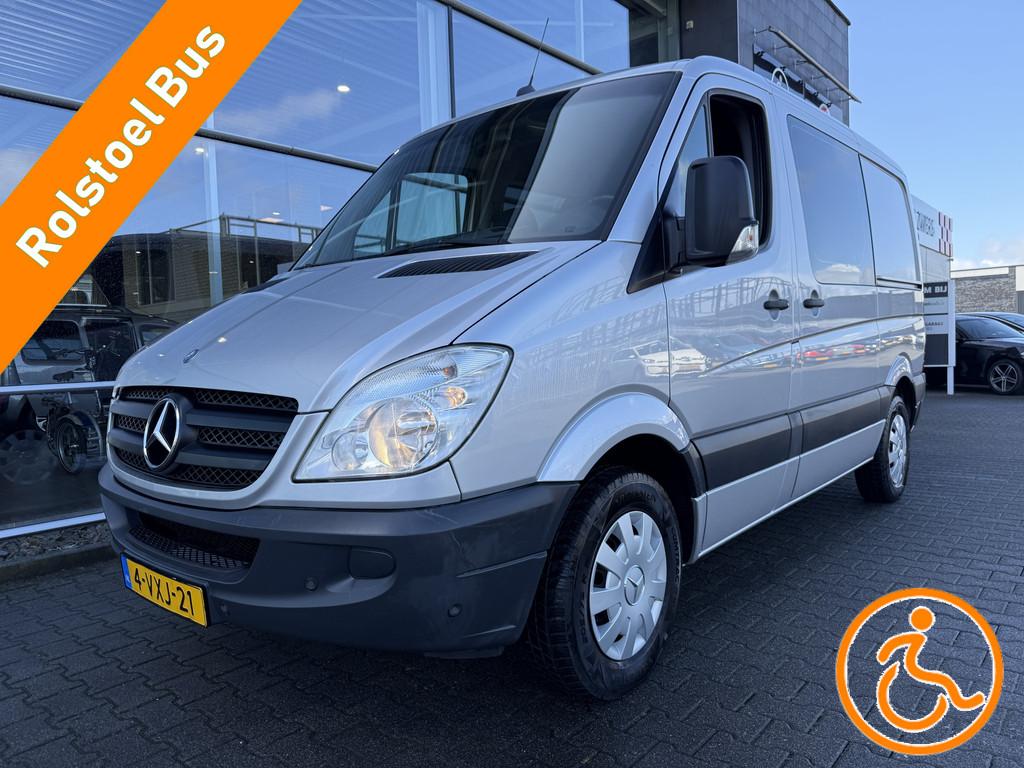 Mercedes-Benz Sprinter 3+1 Rolstoelbus Zelfrijder 210 2.2 CD, Auto's, Bestelauto's, Automaat, Euro 5, Gebruikt, Zwart