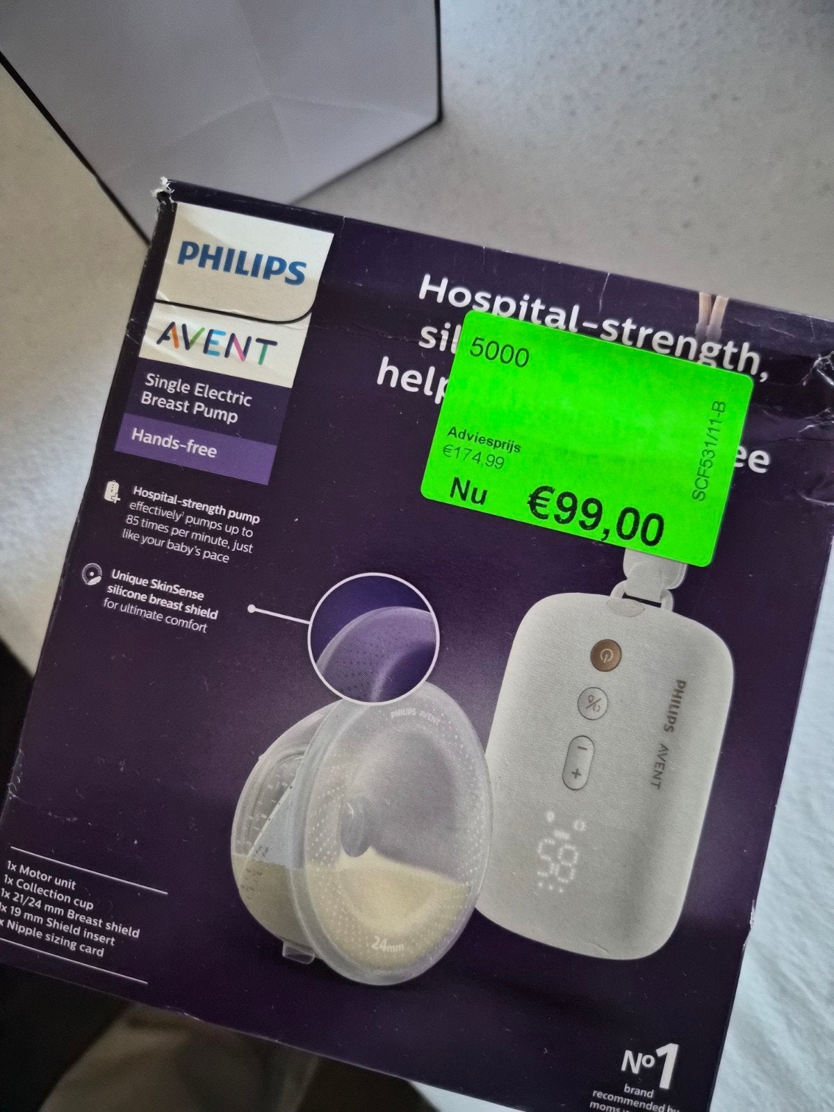 Philips Avent enkele borstkolf handsfree, Ophalen