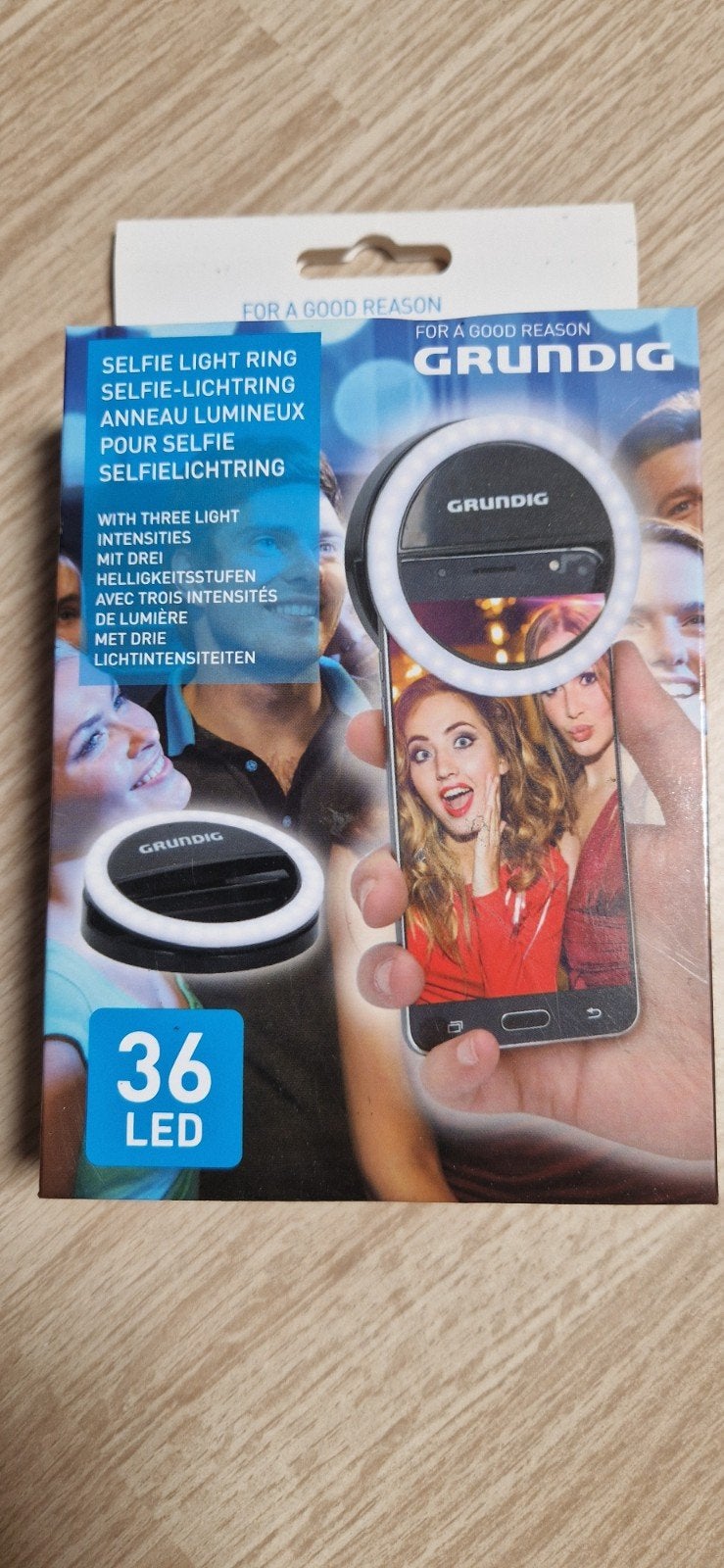 Grundig Selfie Ringlicht met 36 LED's., Audio, Tv en Foto, Ophalen of Verzenden, Nieuw, Smartphone, Ringlicht