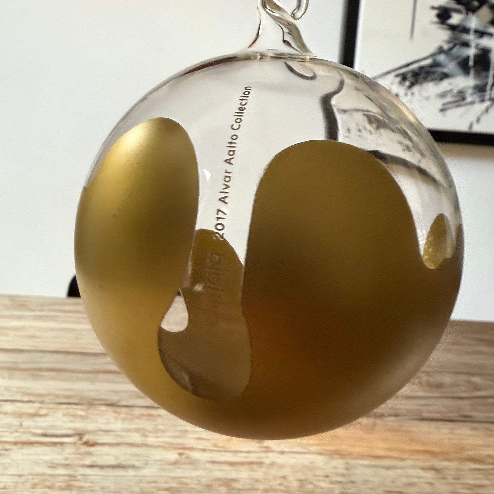 Iittala Aalto Julkula Kerstbal 2017 goud Lasipallo, Ophalen of Verzenden, Nieuw