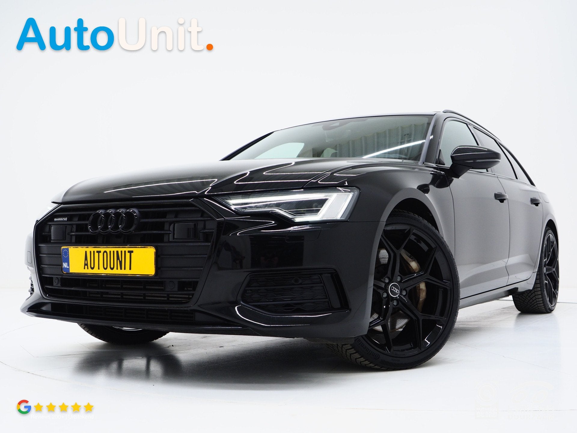 Audi A6 Avant 50 TFSI e quattro Full Black | Panoramadak | H, Auto's, Automaat, 77 km/l, 4 cilinders, Zwart