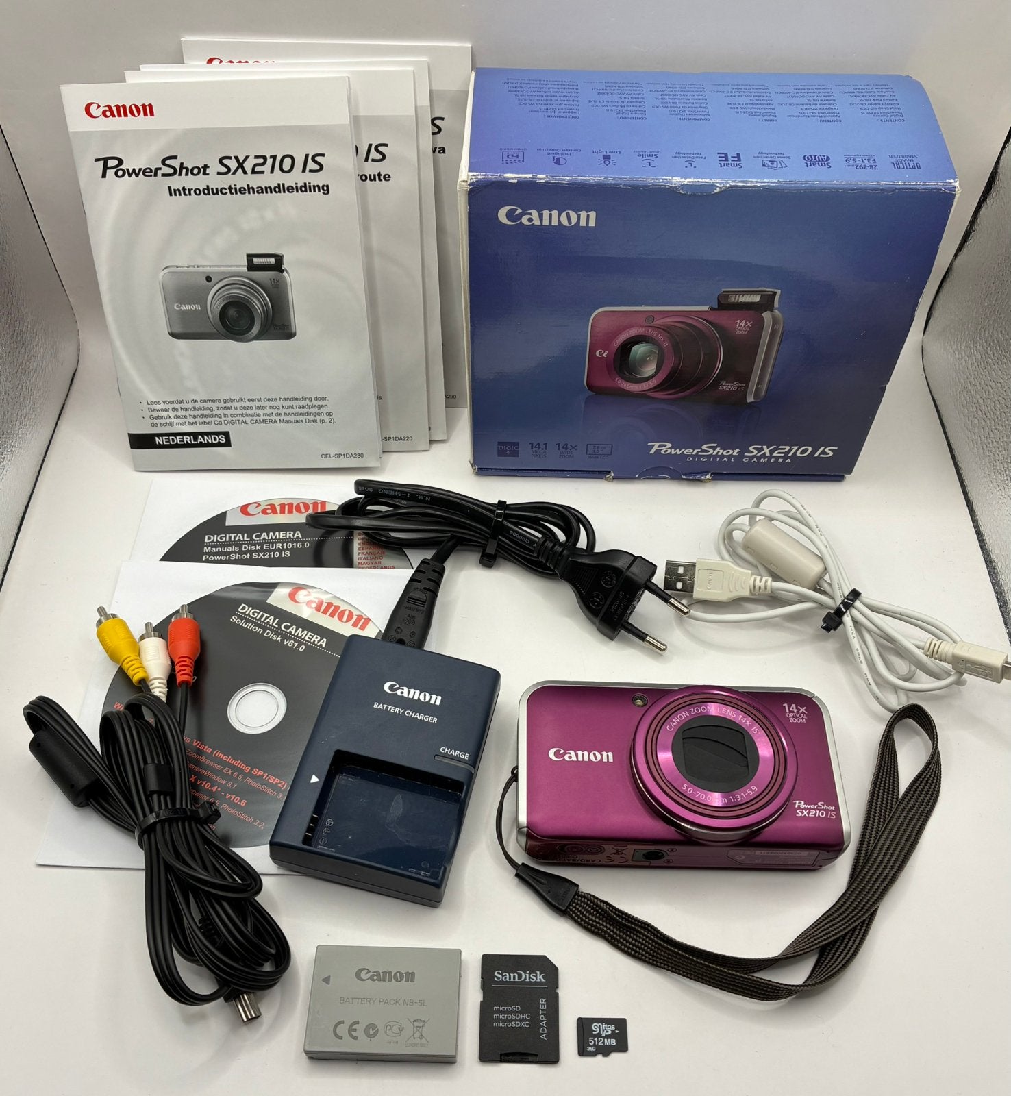 Canon PowerShot SX210 IS - compact camera, Ophalen of Verzenden, Zo goed als nieuw, Canon, 8 keer of meer