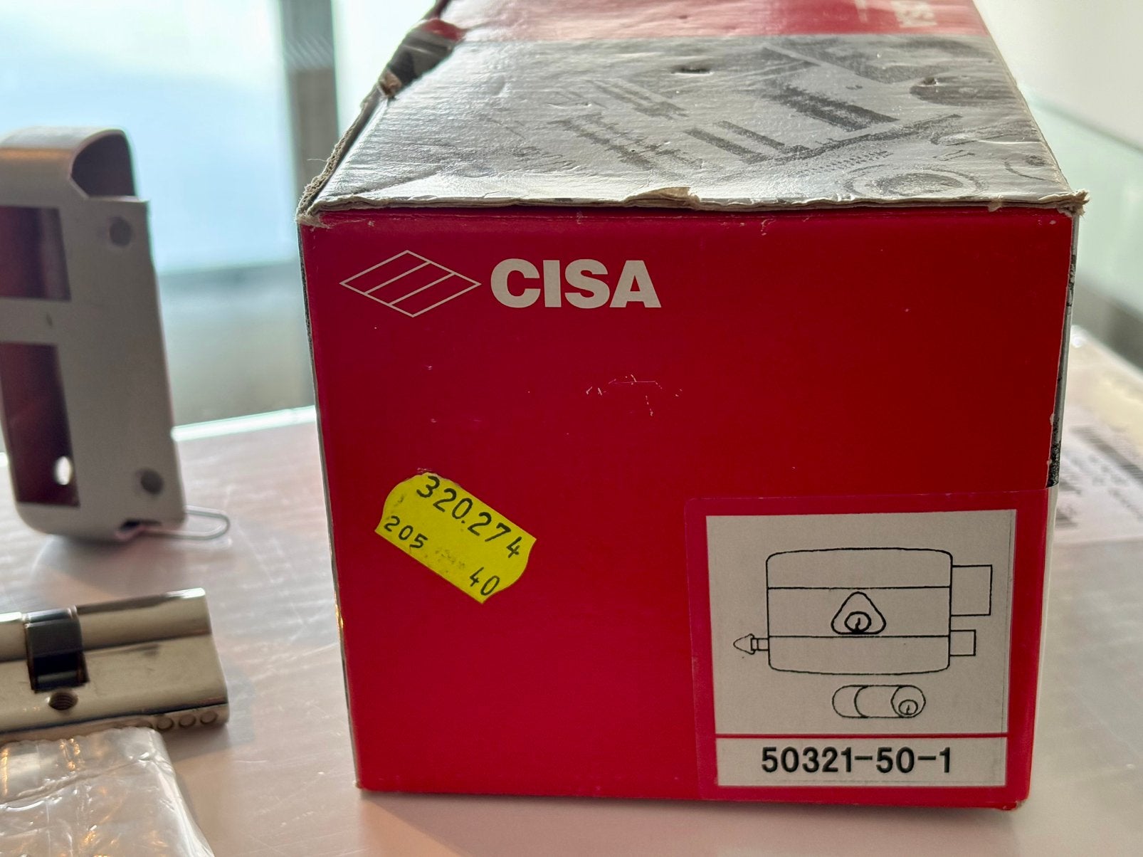 Cisa Oplegslot & Knop Cilinder / GELIJKSLUITEND, Ophalen of Verzenden, Nieuw, Slot