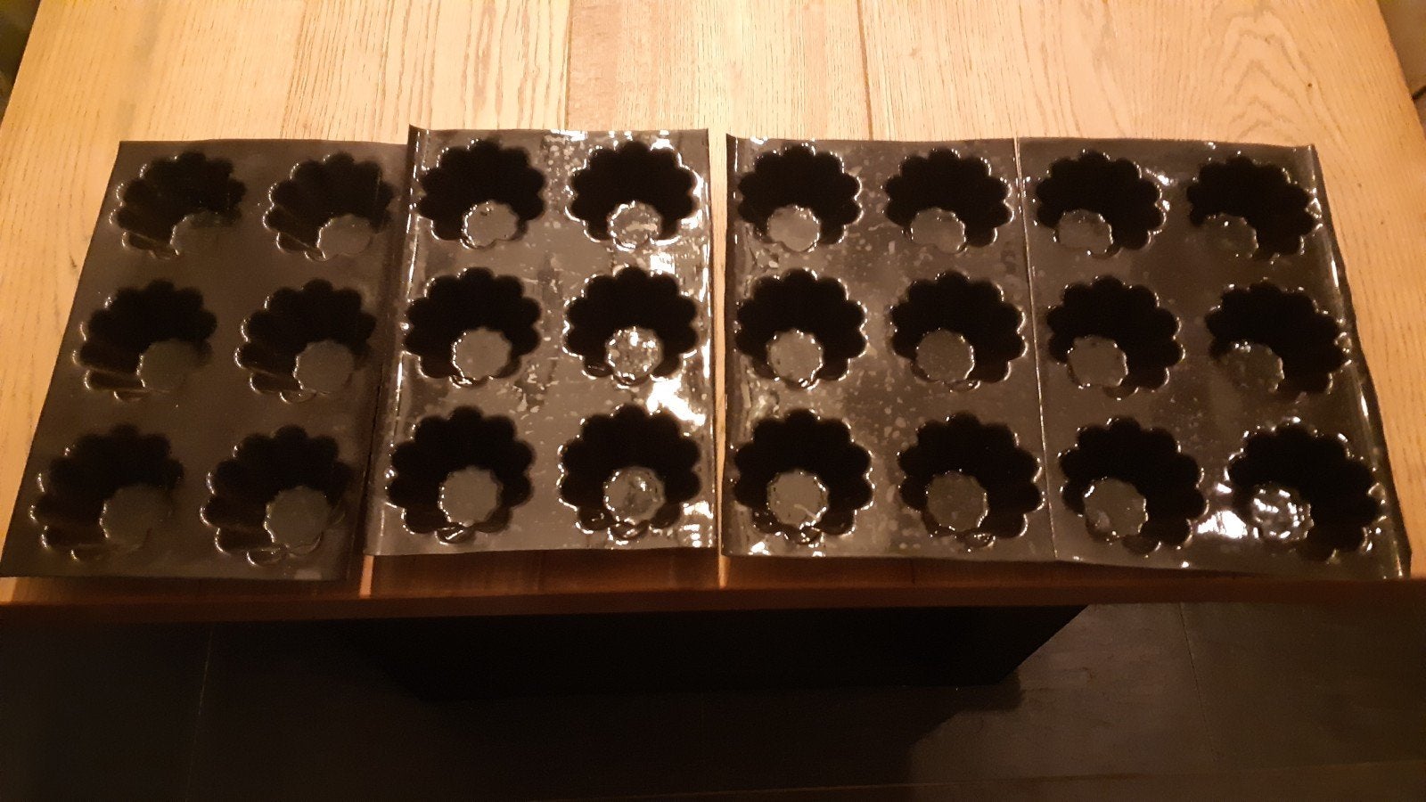 4x siliconen bakvorm, Hobby en Vrije tijd, Ophalen of Verzenden, Gebruikt, Taarten, Bakvorm