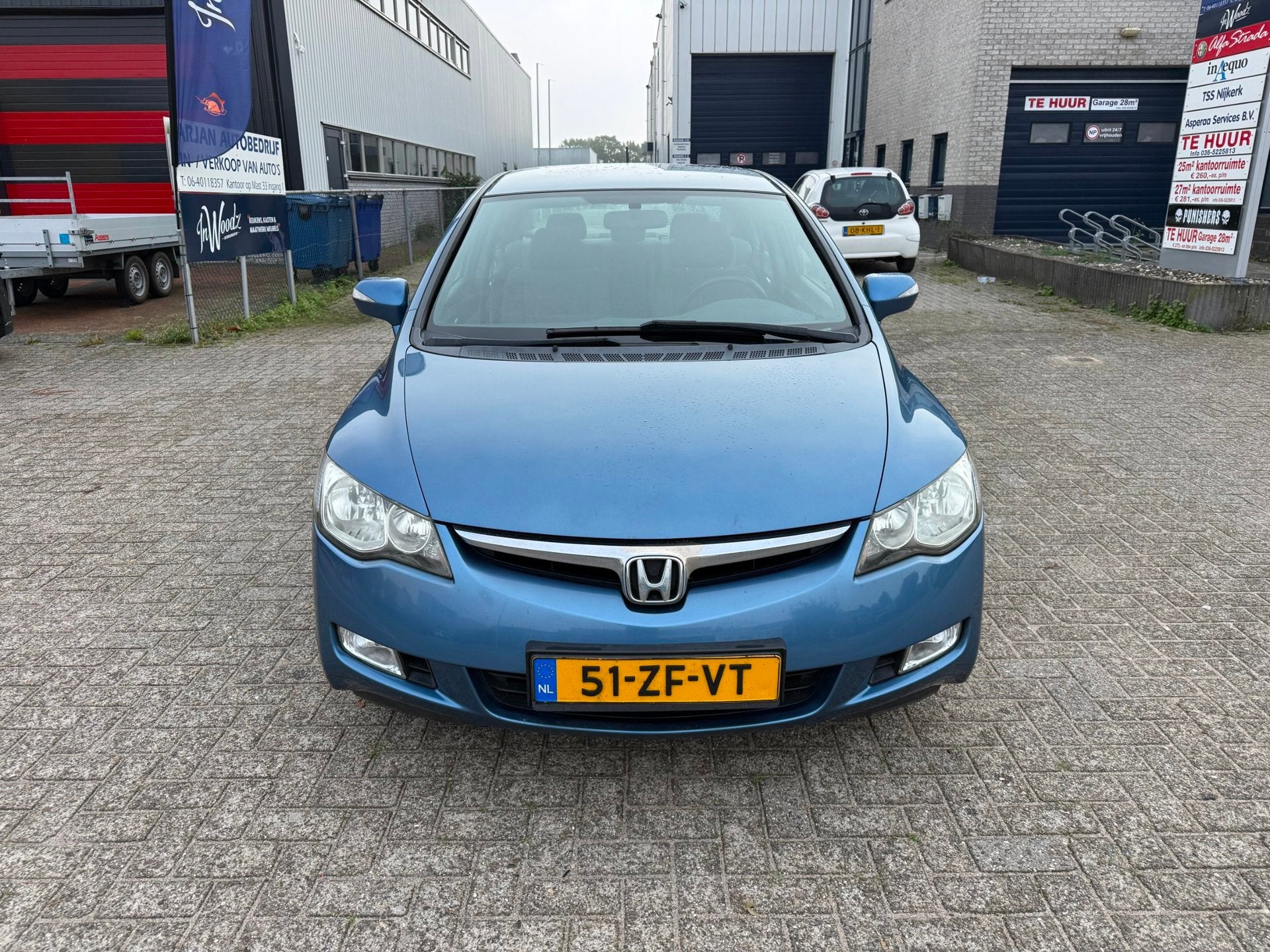 Honda Civic 1.3 Hybrid, Auto's, Gebruikt, Blauw, Origineel Nederlands, Bedrijf