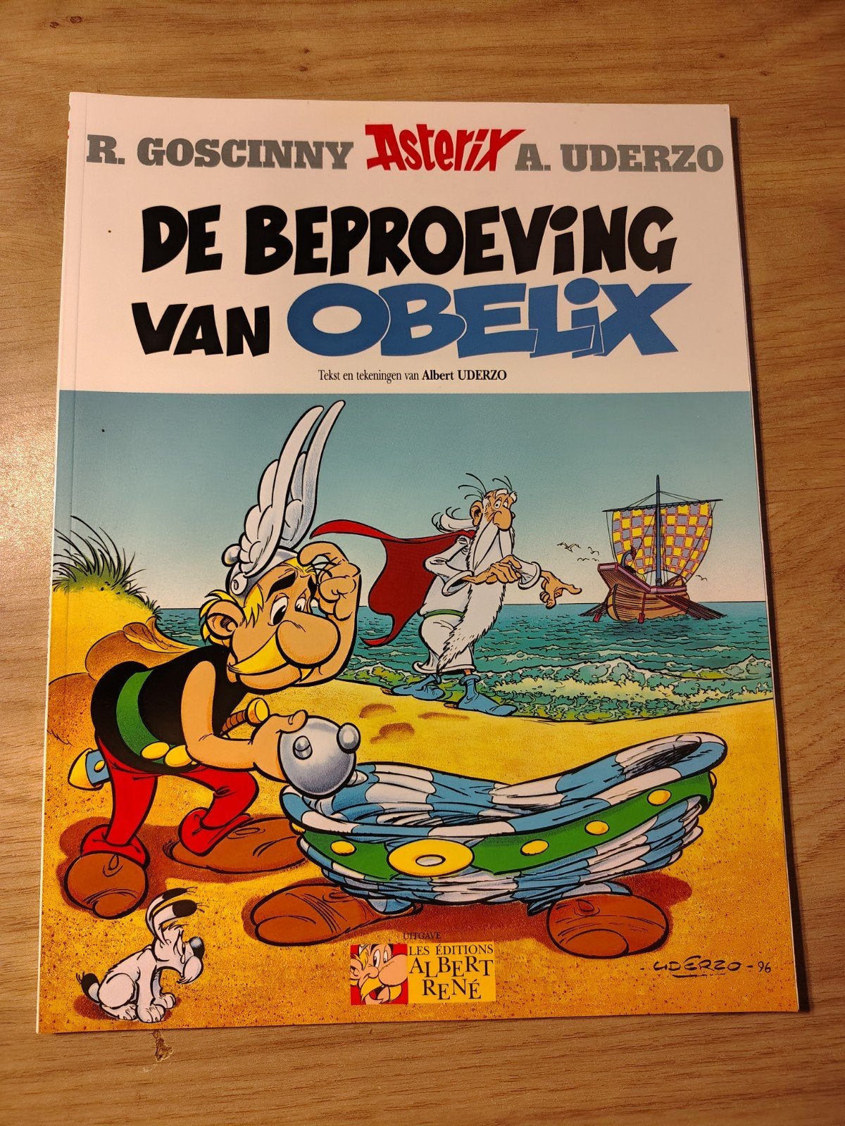 Asterix De beproeving van Obelix, Eén stripboek, Ophalen of Verzenden, Zo goed als nieuw