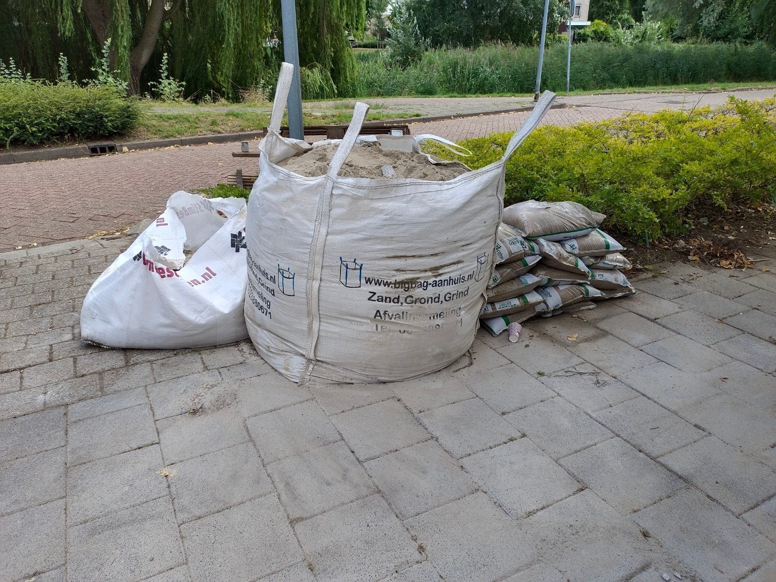 1.5m3 zand, Tuin en Terras, Ophalen, Ophoogzand
