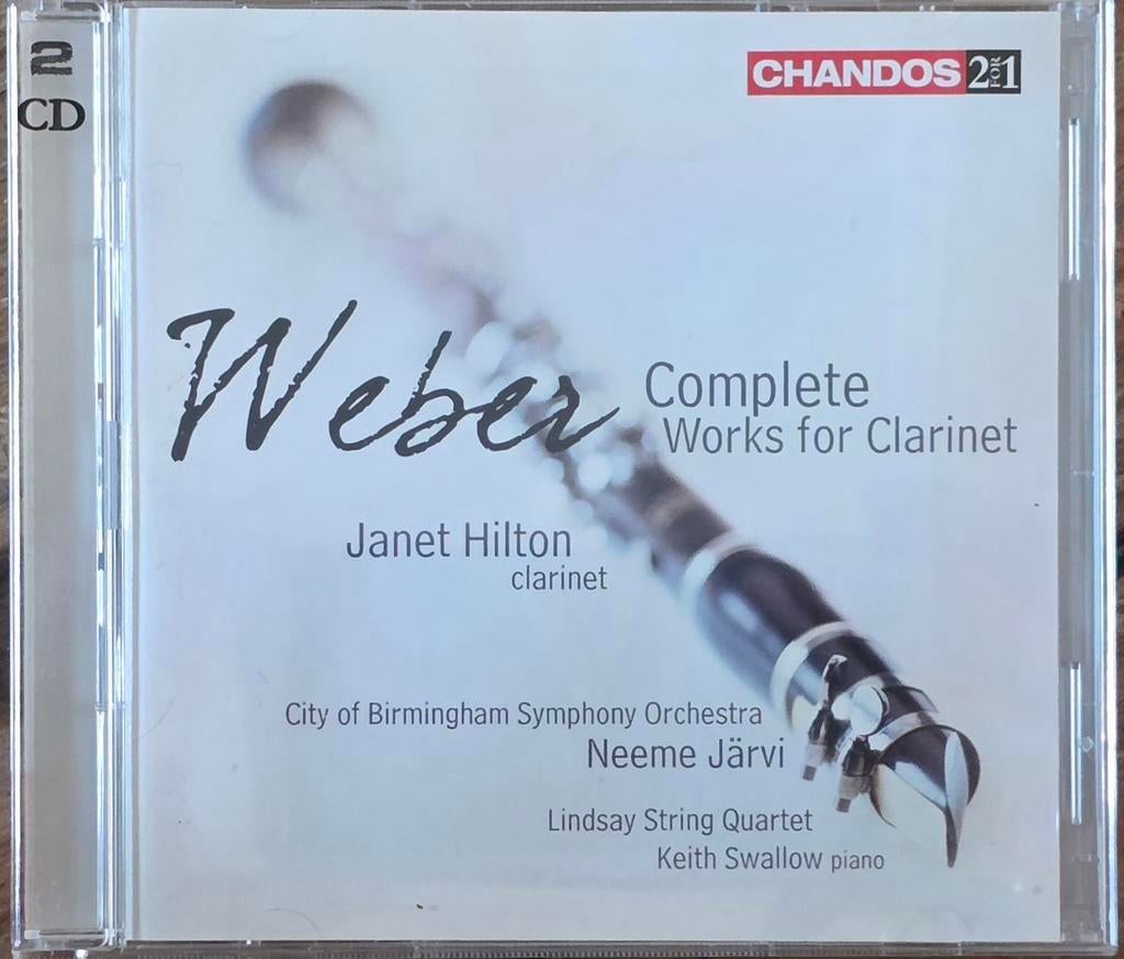 Weber: Complete Works for Clarinet - Janet Hilton (2CD), Ophalen of Verzenden, Romantiek, Zo goed als nieuw, Orkest of Ballet