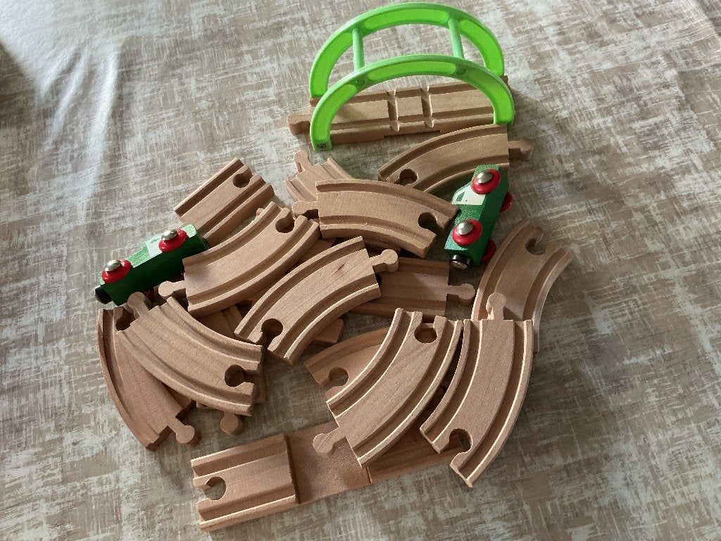 Houten treinrails, Ophalen