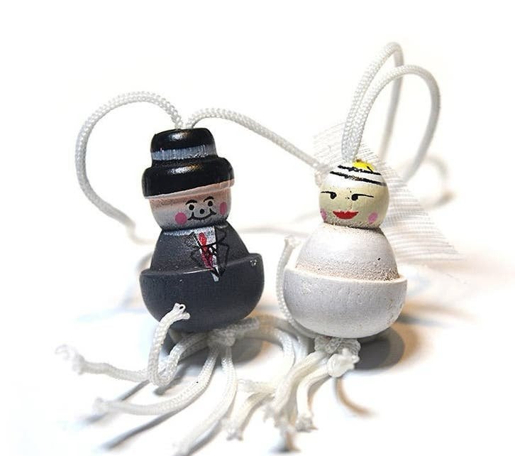 Bruid & Bruidegom gelukspoppetjes, Ophalen, Nieuw, Wit, Accessoires