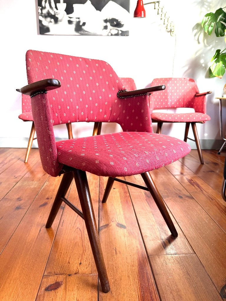 4 fraaie vintage Pastoe / Braakman FT30 stoelen, Ophalen, Gebruikt, Vintage, Vier