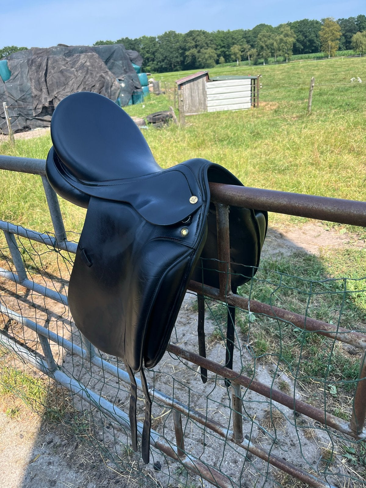 Zeer mooi en net prestige appaloosa dressuur zadel, Dieren en Toebehoren, Paarden en Pony's | Zadels, Ophalen of Verzenden, Zo goed als nieuw