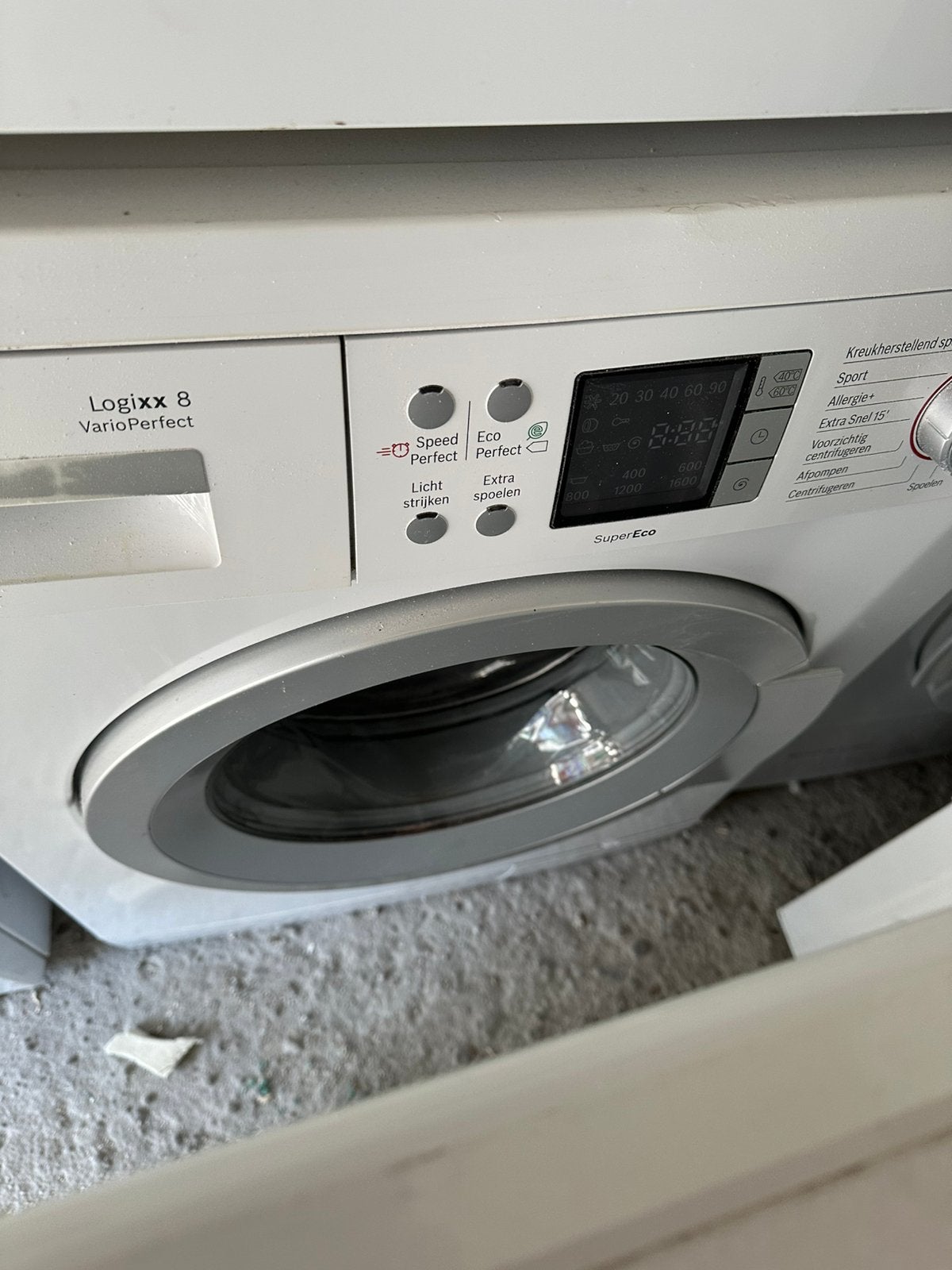 Bosch wasmachine 8 kg, Witgoed en Apparatuur, Ophalen, Minder dan 85 cm, Zo goed als nieuw, 1200 tot 1600 toeren