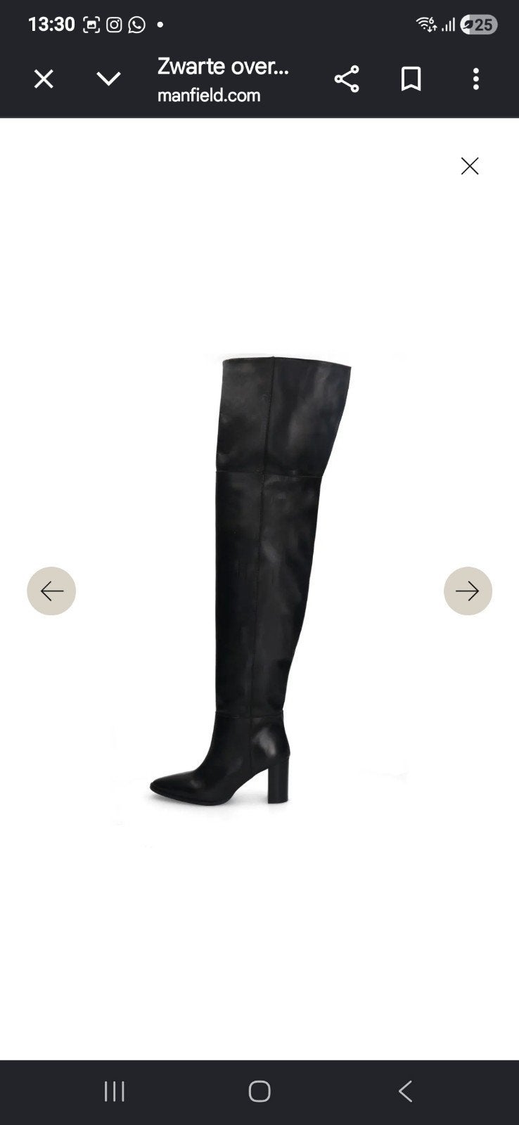 Zwarte overknee laarzen van Manfield, Kleding | Dames, Hoge laarzen, Zwart, Nieuw, Ophalen of Verzenden