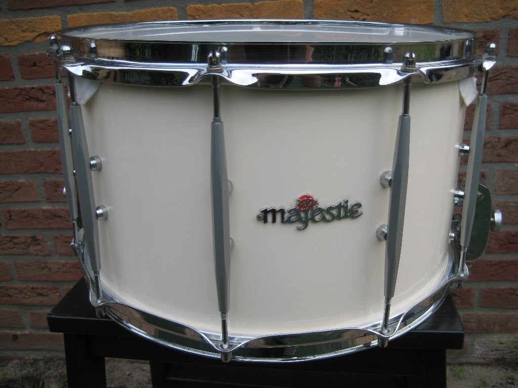 Snare Majestic vd Glas VDG 14" x 8", Muziek en Instrumenten, Ophalen of Verzenden, Gebruikt, Trommel
