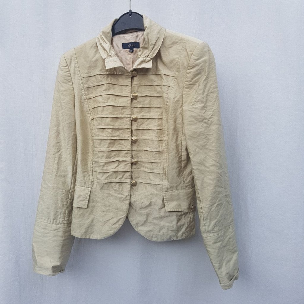 Prachtig dames jasje met mooie knopen mt 36 merk Mark, ., Beige, Ophalen of Verzenden, Zo goed als nieuw