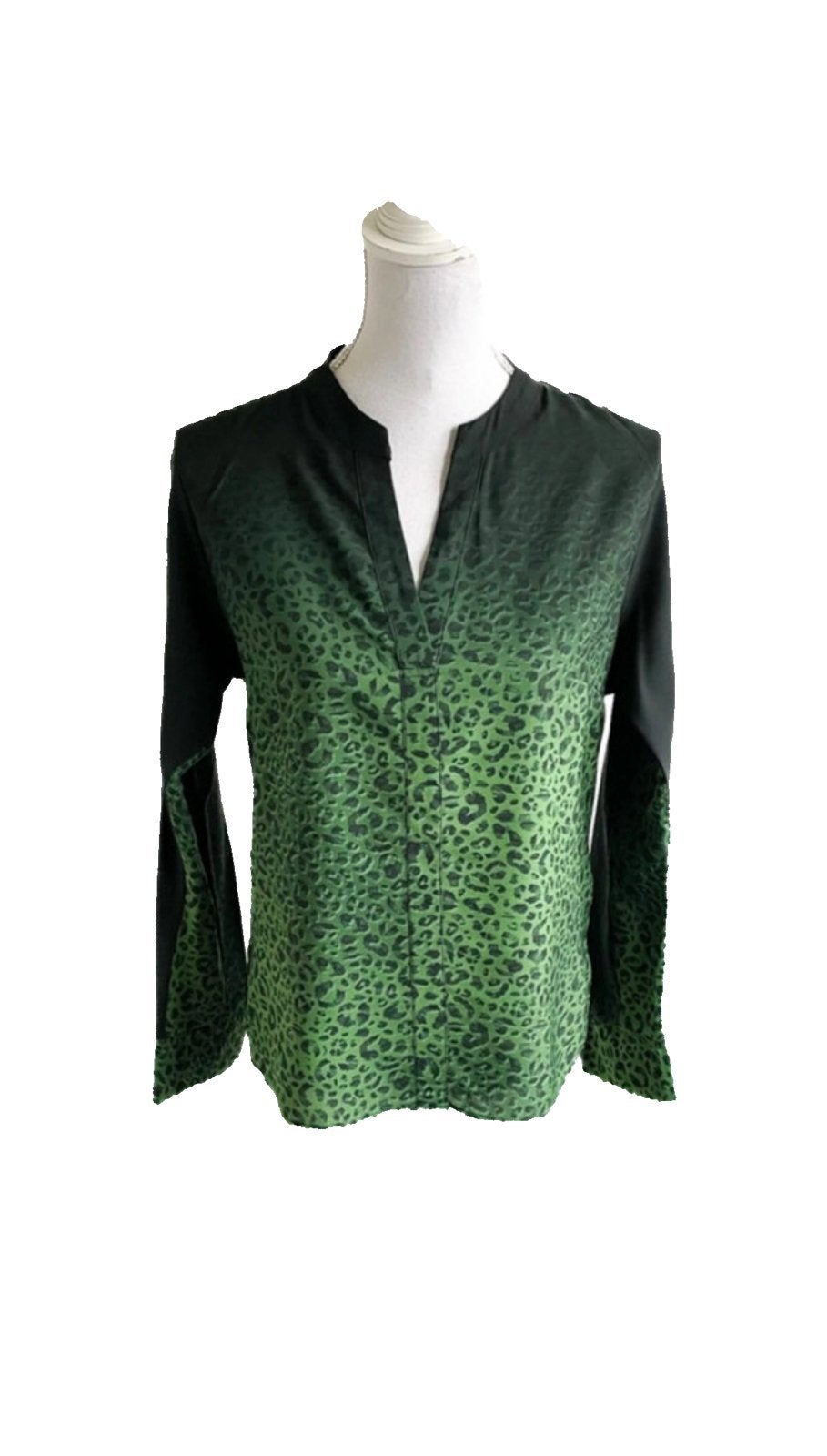 Fifth House groen/zwarte blouse 36, Ophalen of Verzenden, Zo goed als nieuw, Maat 36 (S), Groen