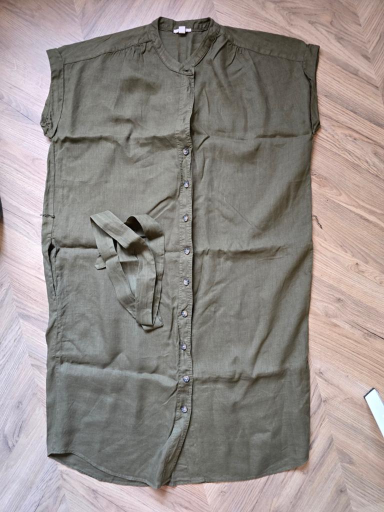 Nieuwe zomerse linnen jurk van esprit maat 40, Ophalen of Verzenden, Zo goed als nieuw, Beige