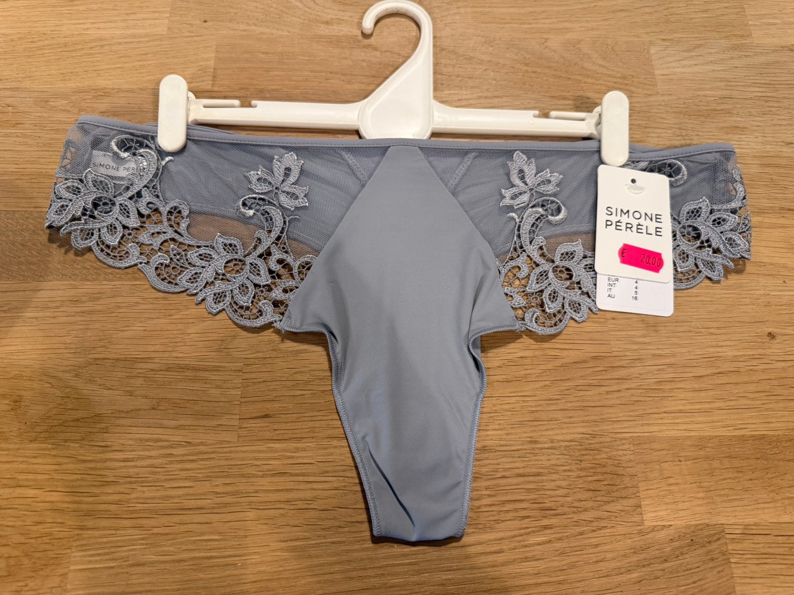 Simone perele string 42 NIEUW!! Nu €17,50, Ophalen of Verzenden, Grijs, String