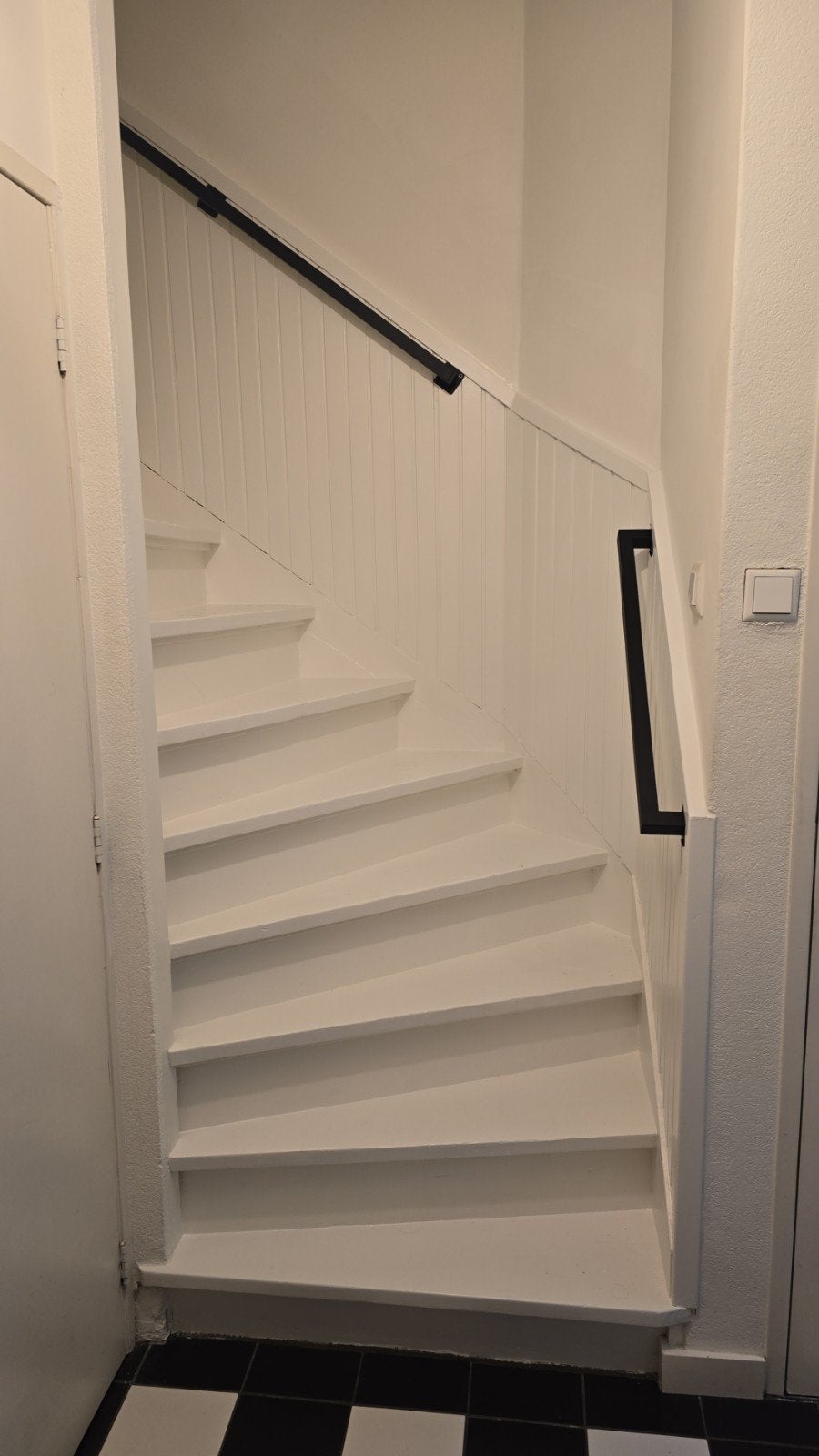 Nieuwe zwarte gietijzeren trapleuningen – 180 cm + 60 cm, Doe-het-zelf en Verbouw, Ladders en Trappen, Ophalen of Verzenden, Nieuw