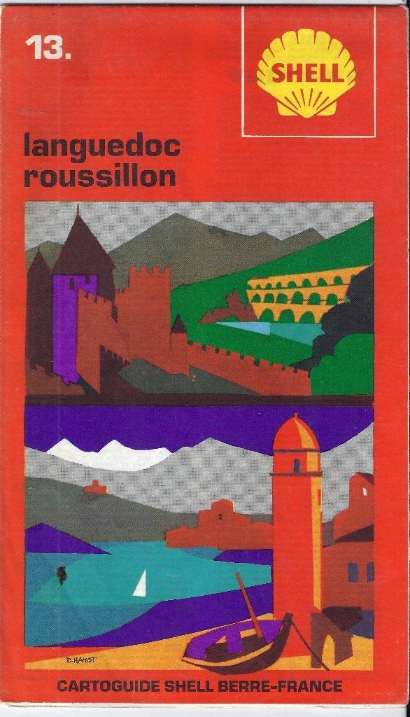 Pl58 plattegrond shell languedoc roussillon 1971, Boeken, Gelezen, Ophalen of Verzenden, Landkaart, 1800 tot 2000