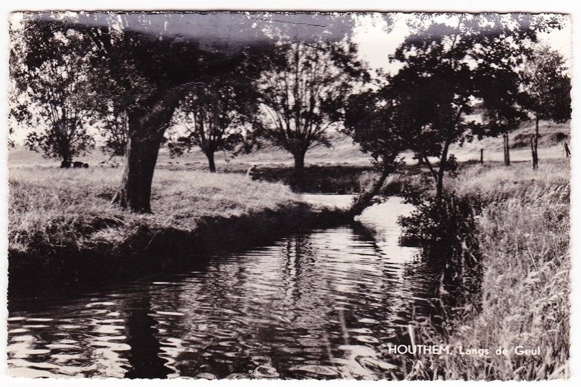 Houthem bij Valkenburg - Langs de Geul, Verzenden, 1940 tot 1960, Gelopen, Limburg