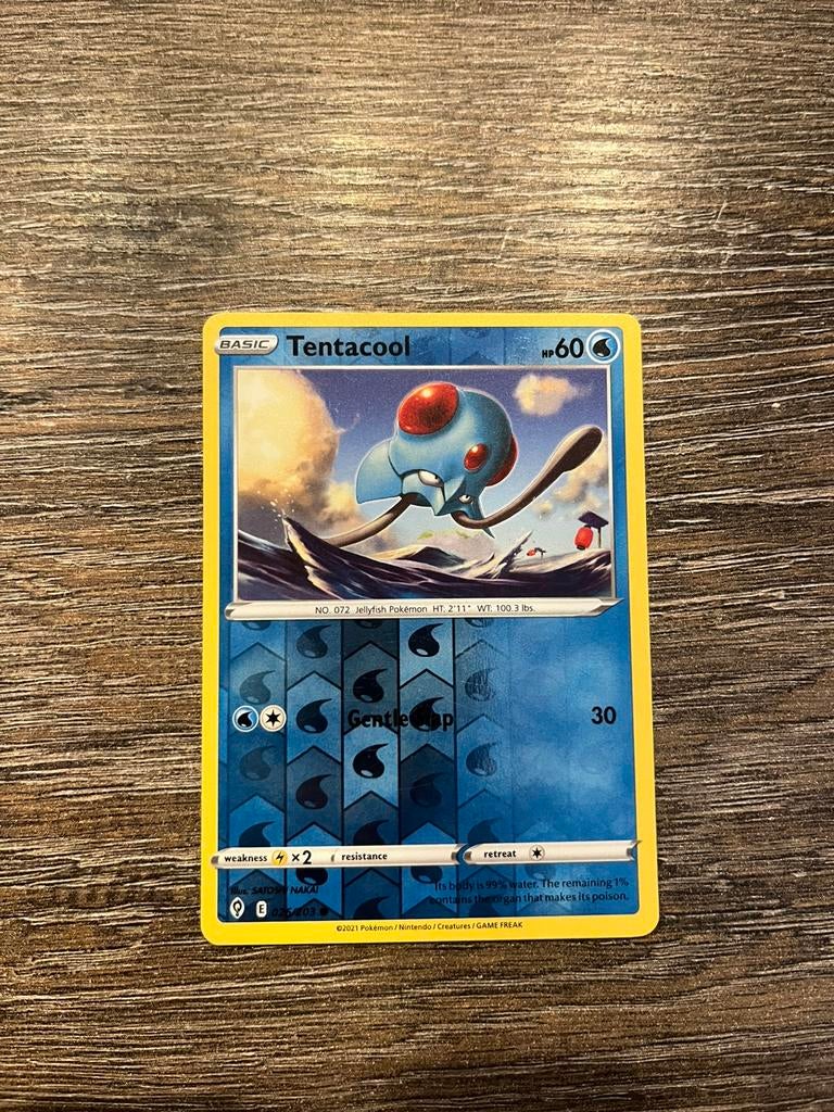 Tentacool EVS 026/203 reverse holo, Ophalen of Verzenden, Zo goed als nieuw