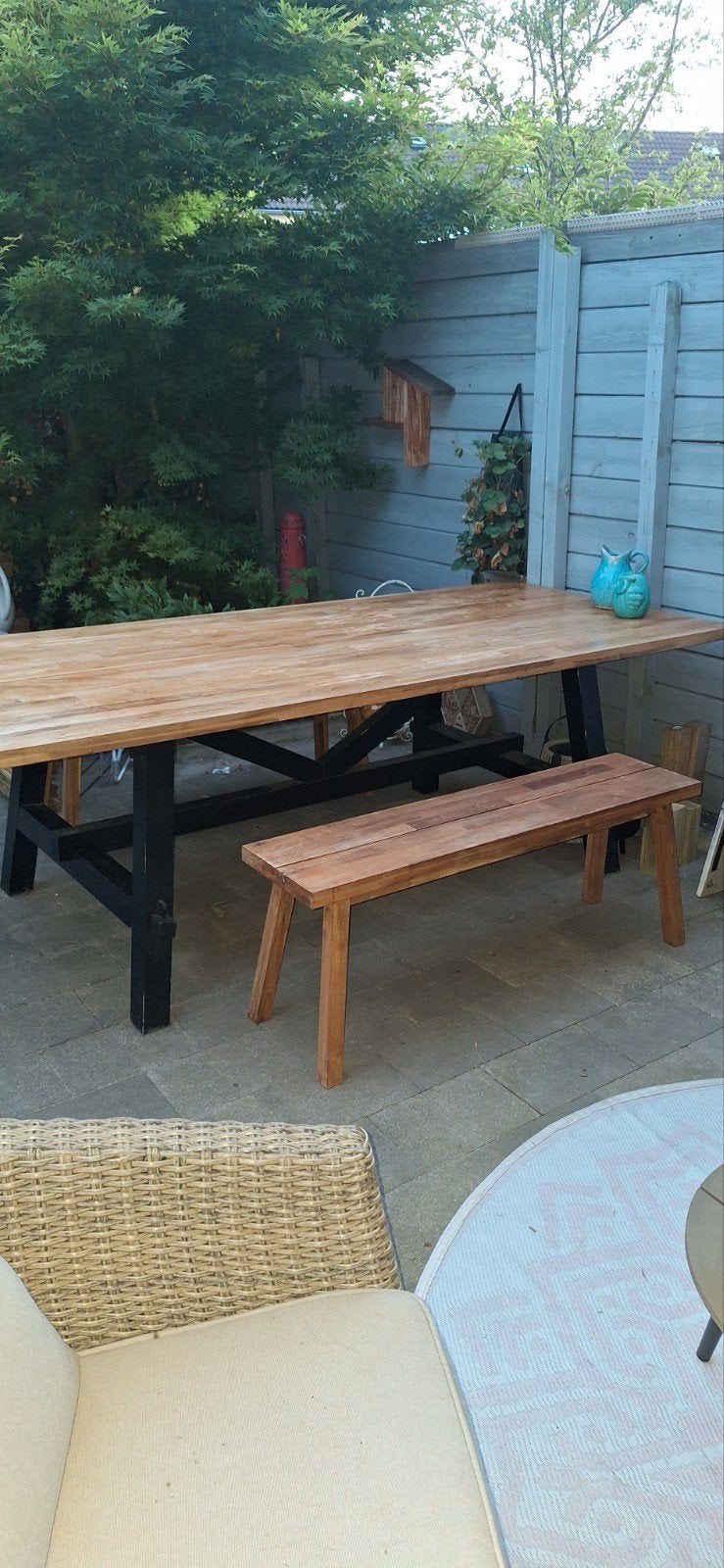 Acaciahouten eettafel, Ophalen, Nieuw, Rechthoekig, Hout