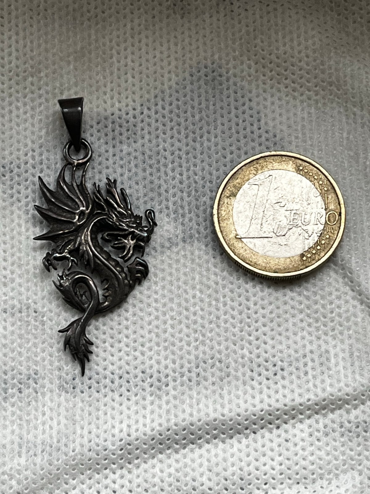 Zilveren Drakenhanger - Gedetailleerd en Uniek, Sieraden, Tassen en Uiterlijk, Kettinghangers, Ophalen, Overige voorstellingen