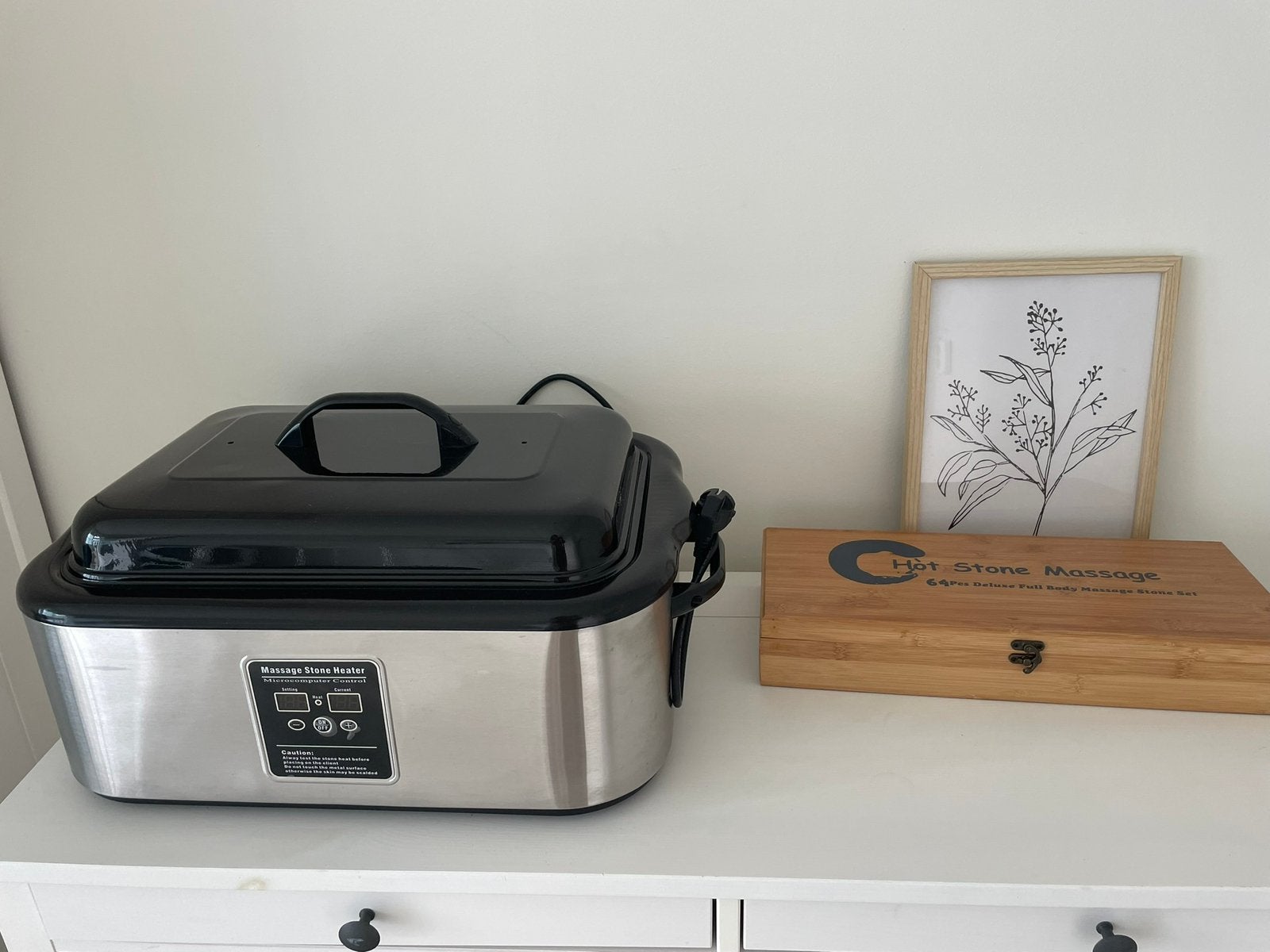 Hotstone heater 17 lt met 64 hotstones. Zo goed als nieuw!, Ophalen, Zo goed als nieuw, Apparaat